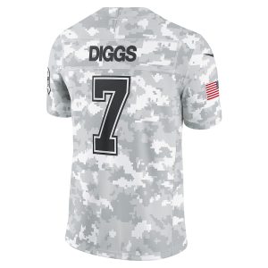 Men's Dallas Cowboys Trevon Diggs Nike Arctic Camo 2024 Salute to Service Limited Jersey - GNE DROP076