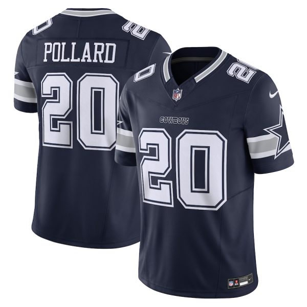 Men's Dallas Cowboys Tony Pollard Nike Navy Vapor F.U.S.E. Limited Jersey - GNE DROP077