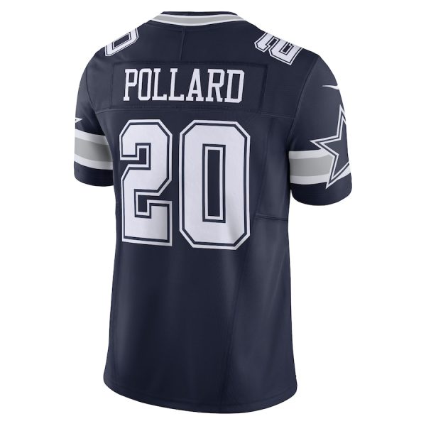 Men's Dallas Cowboys Tony Pollard Nike Navy Vapor F.U.S.E. Limited Jersey - GNE DROP077