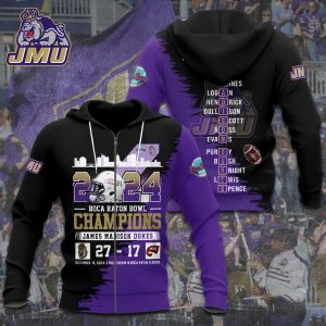 James Madison Dukes Football 3D Apparel - TANTN 10060