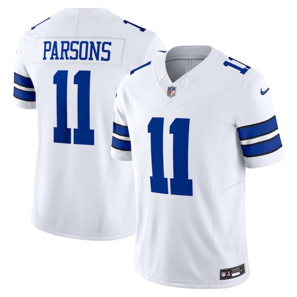 Men's Dallas Cowboys Micah Parsons Nike White Vapor F.U.S.E. Limited Jersey - GNE DROP078