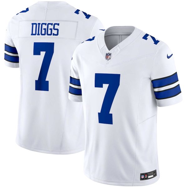 Men's Dallas Cowboys Trevon Diggs Nike White Vapor F.U.S.E. Limited Jersey - GNE DROP081