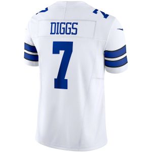 Men's Dallas Cowboys Trevon Diggs Nike White Vapor F.U.S.E. Limited Jersey - GNE DROP081