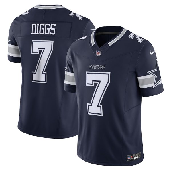 Men's Dallas Cowboys Trevon Diggs Nike Navy Vapor F.U.S.E. Limited Jersey - GNE DROP082