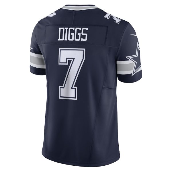 Men's Dallas Cowboys Trevon Diggs Nike Navy Vapor F.U.S.E. Limited Jersey - GNE DROP082