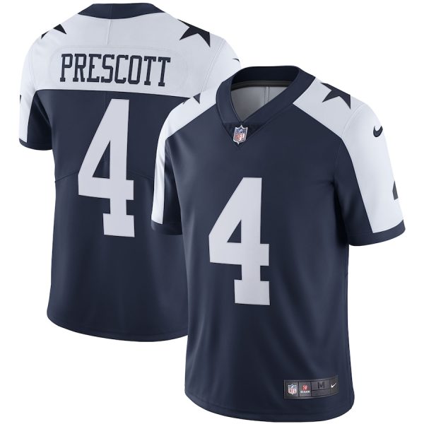 Men's Dallas Cowboys Dak Prescott Nike Navy Alternate Vapor Limited Jersey - GNE DROP083