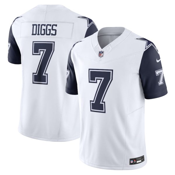 Men's Dallas Cowboys Trevon Diggs Nike White Vapor F.U.S.E. Limited Jersey - GNE DROP085