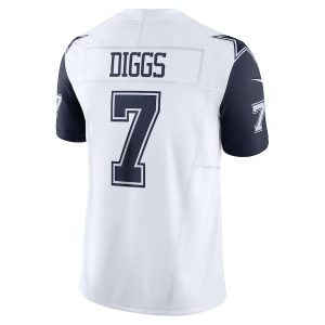 Men's Dallas Cowboys Trevon Diggs Nike White Vapor F.U.S.E. Limited Jersey - GNE DROP085