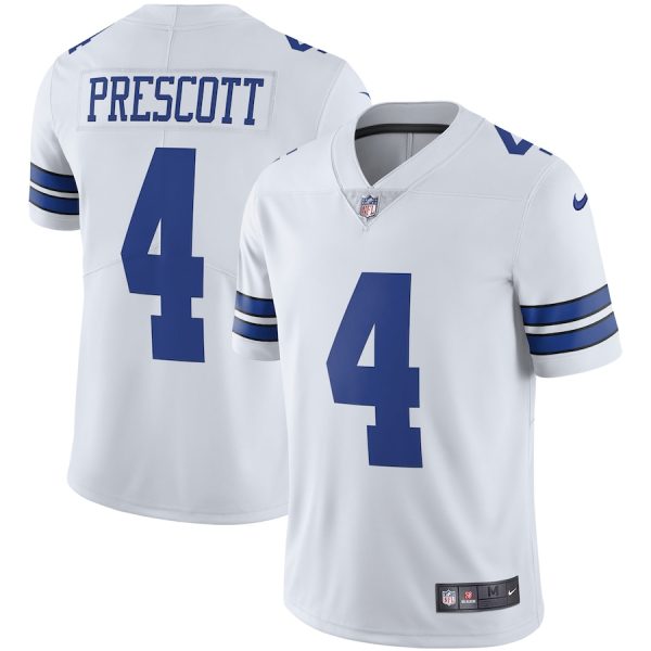 Men's Dallas Cowboys Dak Prescott Nike White Vapor Limited Player Jersey - GNE DROP086