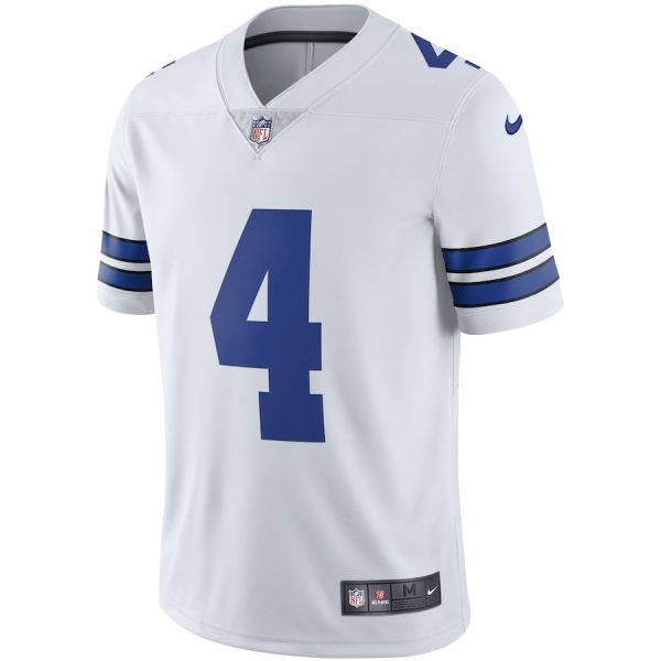 Men's Dallas Cowboys Dak Prescott Nike White Vapor Limited Player Jersey - GNE DROP086