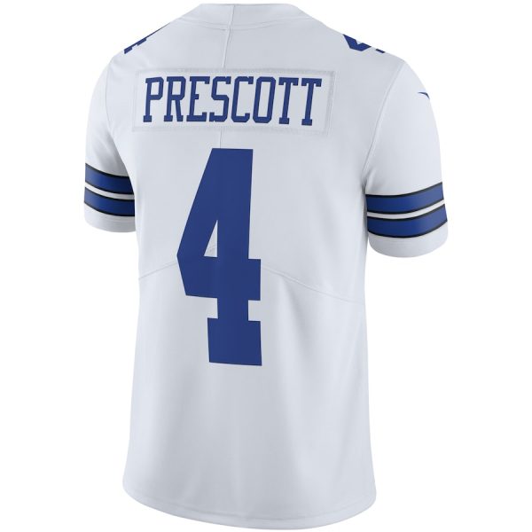 Men's Dallas Cowboys Dak Prescott Nike White Vapor Limited Player Jersey - GNE DROP086