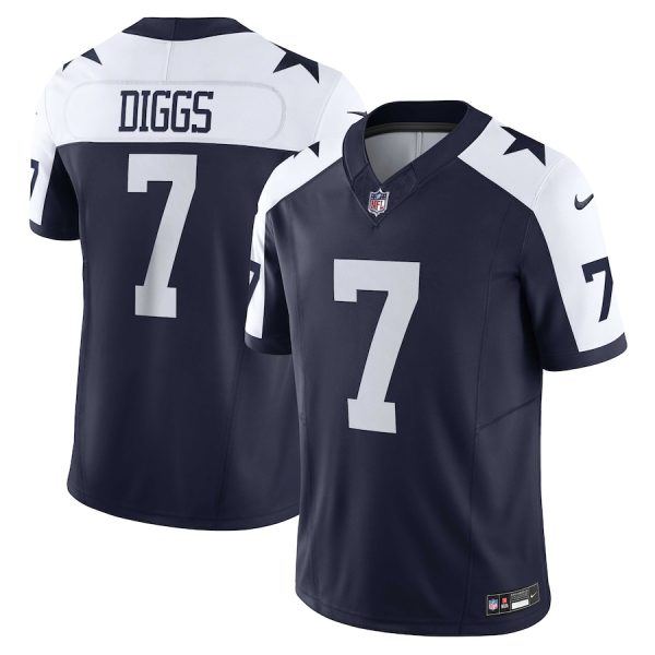 Men's Dallas Cowboys Trevon Diggs Nike Navy Vapor F.U.S.E. Limited Jersey - GNE DROP087