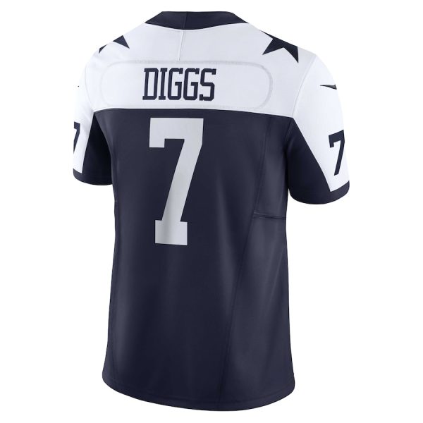 Men's Dallas Cowboys Trevon Diggs Nike Navy Vapor F.U.S.E. Limited Jersey - GNE DROP087