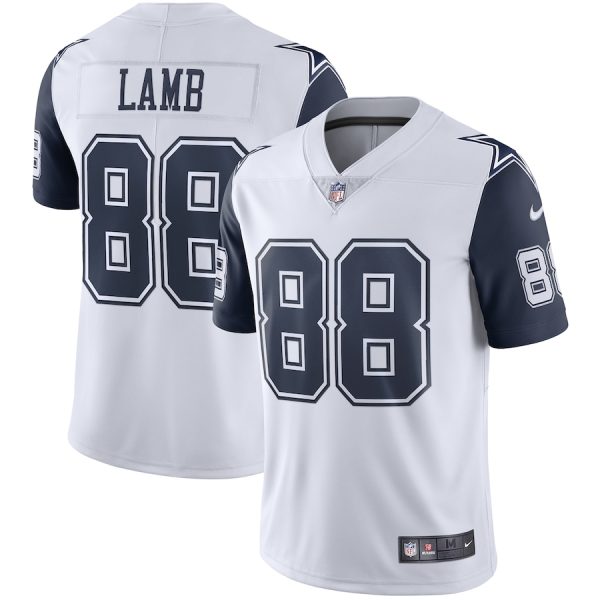 Men's Dallas Cowboys CeeDee Lamb Nike White 2nd Alternate Vapor Limited Jersey - GNE DROP088