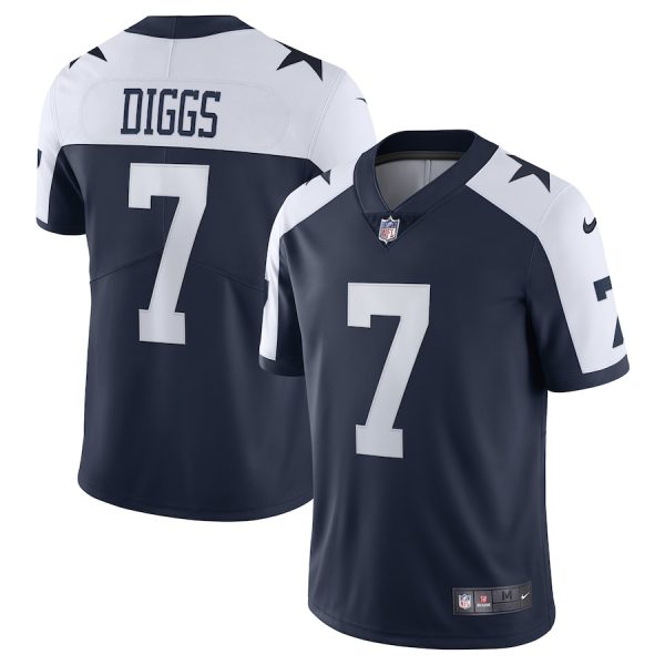 Men's Dallas Cowboys Trevon Diggs Nike Navy Alternate Vapor Limited Jersey - GNE DROP089