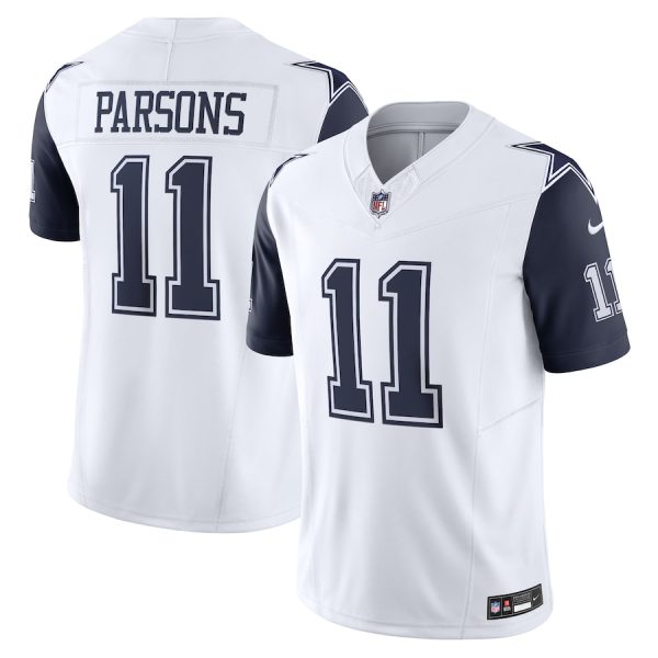 Men's Dallas Cowboys Micah Parsons Nike White Vapor F.U.S.E. Limited Jersey - GNE DROP090