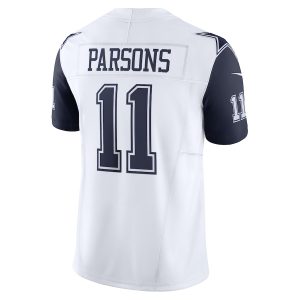 Men's Dallas Cowboys Micah Parsons Nike White Vapor F.U.S.E. Limited Jersey - GNE DROP090