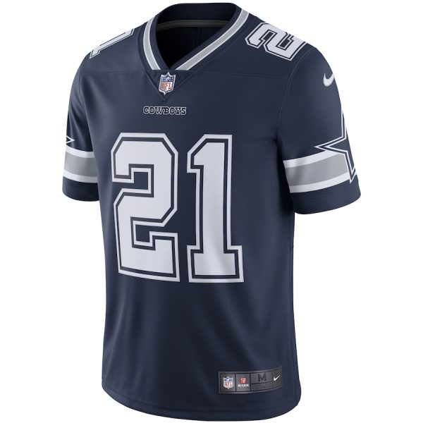 Men's Dallas Cowboys Ezekiel Elliott Nike Navy Vapor Limited Jersey - GNE DROP091