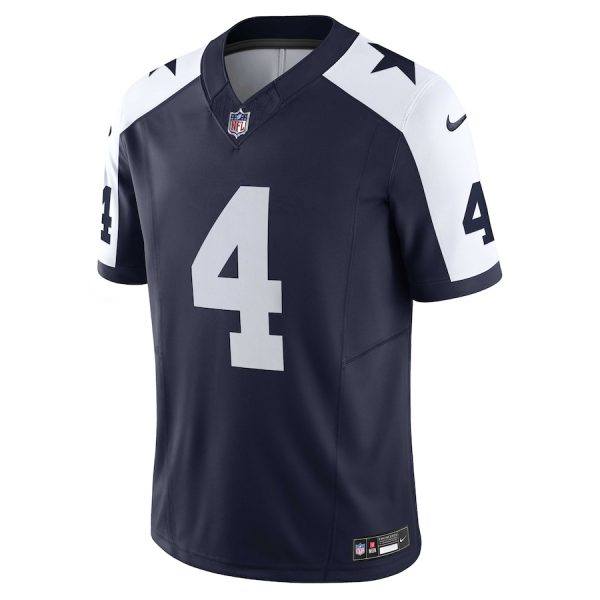 Men's Dallas Cowboys Dak Prescott Nike Navy Vapor F.U.S.E. Limited Jersey - GNE DROP095