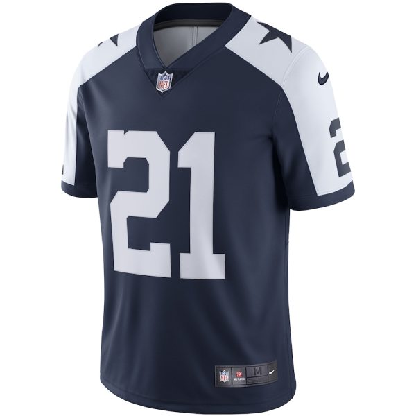 Men's Dallas Cowboys Ezekiel Elliott Nike Navy Alternate Vapor Limited Jersey - GNE DROP096