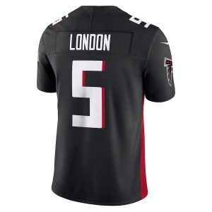 Men's Atlanta Falcons Drake London Nike Black Vapor F.U.S.E. Limited Jersey - GNE DROP159