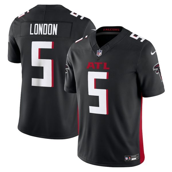 Men's Atlanta Falcons Drake London Nike Black Vapor F.U.S.E. Limited Jersey - GNE DROP159