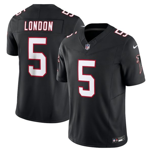 Men's Atlanta Falcons Drake London Nike Black Vapor F.U.S.E. Limited Jersey - GNE DROP161