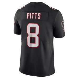 Men's Atlanta Falcons Kyle Pitts Nike Black Alternate Vapor Limited Jersey - GNE DROP163