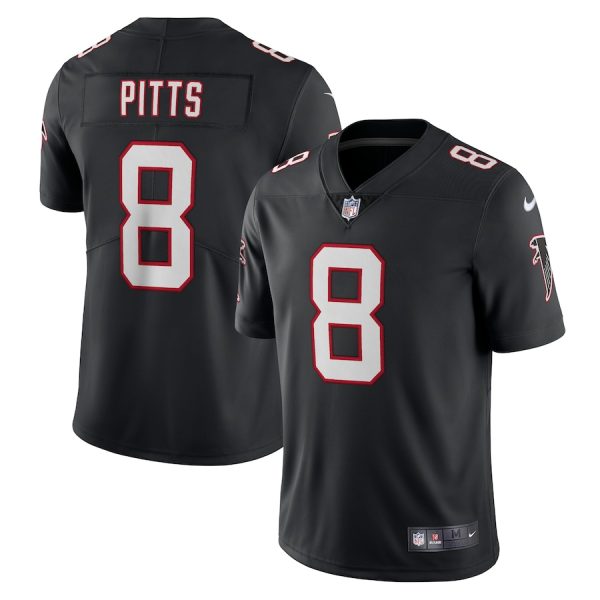 Men's Atlanta Falcons Kyle Pitts Nike Black Alternate Vapor Limited Jersey - GNE DROP163