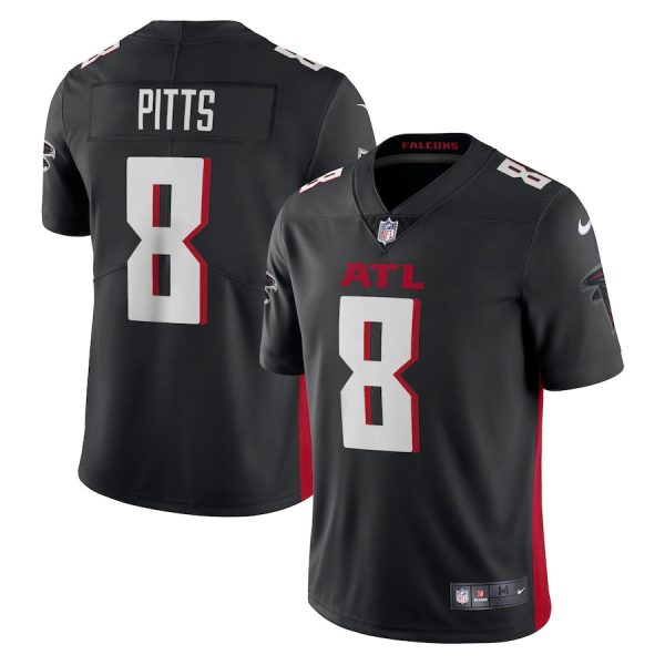 Men's Atlanta Falcons Kyle Pitts Nike Black Vapor Limited Jersey - GNE DROP166