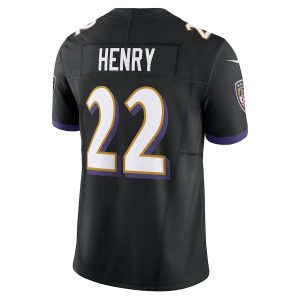 Men's Baltimore Ravens Derrick Henry Nike Black Vapor F.U.S.E. Limited Jersey - GNE DROP173