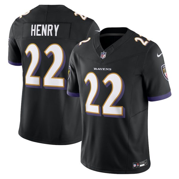 Men's Baltimore Ravens Derrick Henry Nike Black Vapor F.U.S.E. Limited Jersey - GNE DROP173