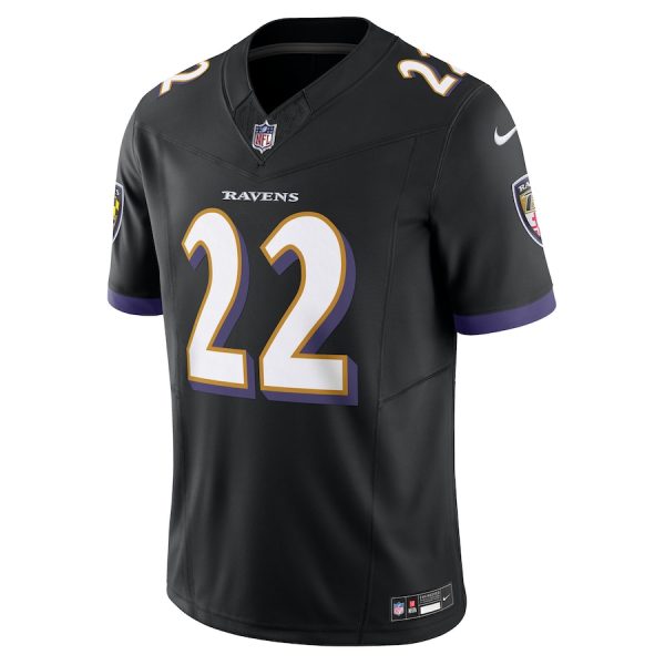 Men's Baltimore Ravens Derrick Henry Nike Black Vapor F.U.S.E. Limited Jersey - GNE DROP173