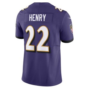 Men's Baltimore Ravens Derrick Henry Nike Purple Vapor F.U.S.E. Limited Jersey - GNE DROP175