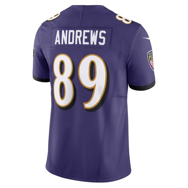 Men's Baltimore Ravens Mark Andrews Nike Purple Vapor F.U.S.E. Limited Jersey - GNE DROP177