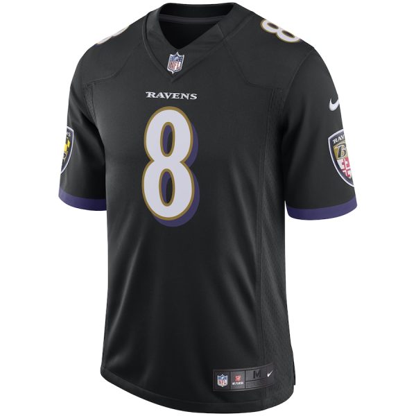 Men's Baltimore Ravens Lamar Jackson Nike Black Speed Machine Limited Jersey - GNE DROP181