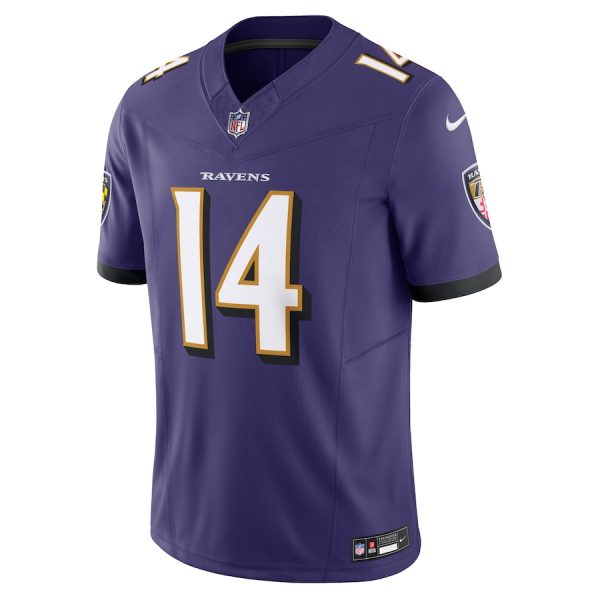 Men's Baltimore Ravens Kyle Hamilton Nike Purple Vapor F.U.S.E. Limited Jersey - GNE DROP184