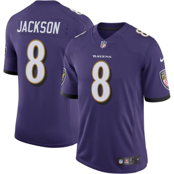 Men's Baltimore Ravens Lamar Jackson Nike Purple Speed Machine Limited Jersey - GNE DROP185