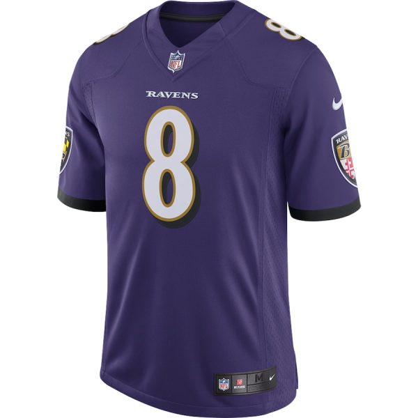 Men's Baltimore Ravens Lamar Jackson Nike Purple Speed Machine Limited Jersey - GNE DROP185