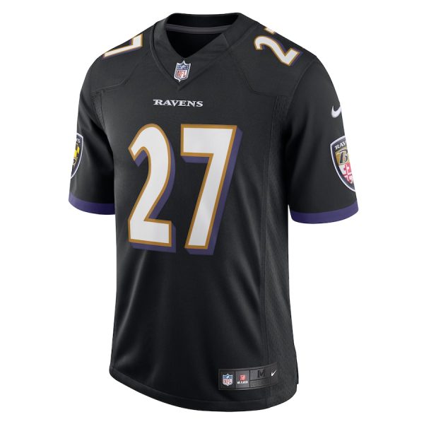 Men's Baltimore Ravens J.K. Dobbins Nike Black Vapor Limited Jersey - GNE DROP187