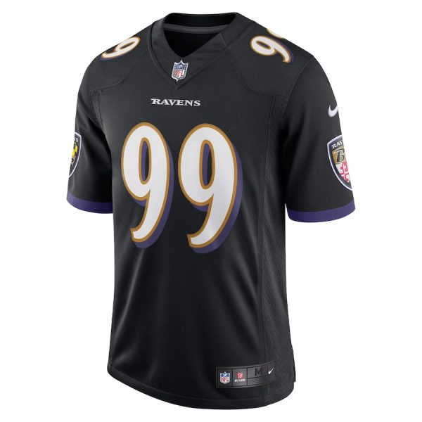 Men's Baltimore Ravens Odafe Oweh Nike Black Vapor Limited Jersey - GNE DROP191