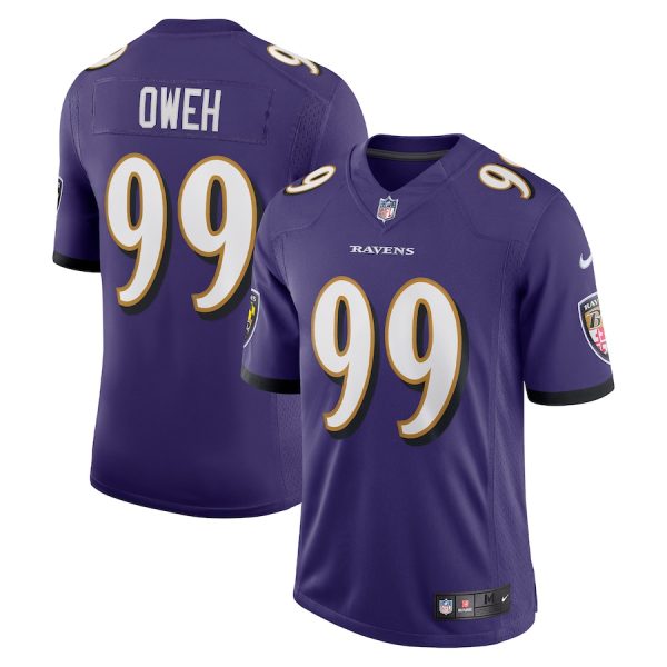 Men's Baltimore Ravens Odafe Oweh Nike Purple Vapor Limited Jersey - GNE DROP192