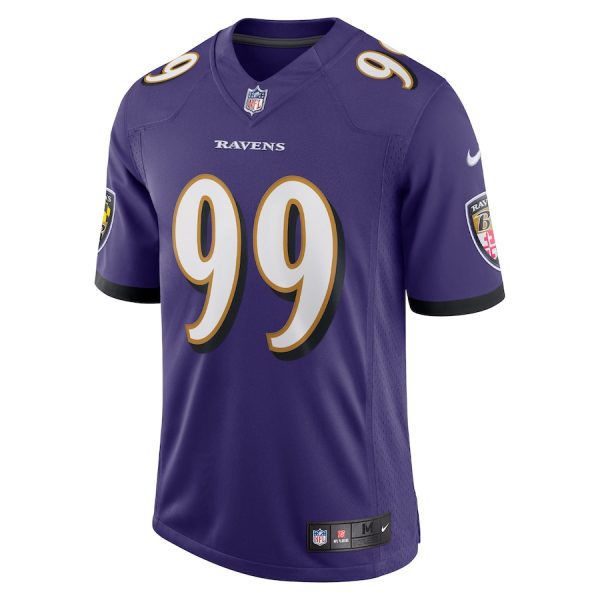 Men's Baltimore Ravens Odafe Oweh Nike Purple Vapor Limited Jersey - GNE DROP192