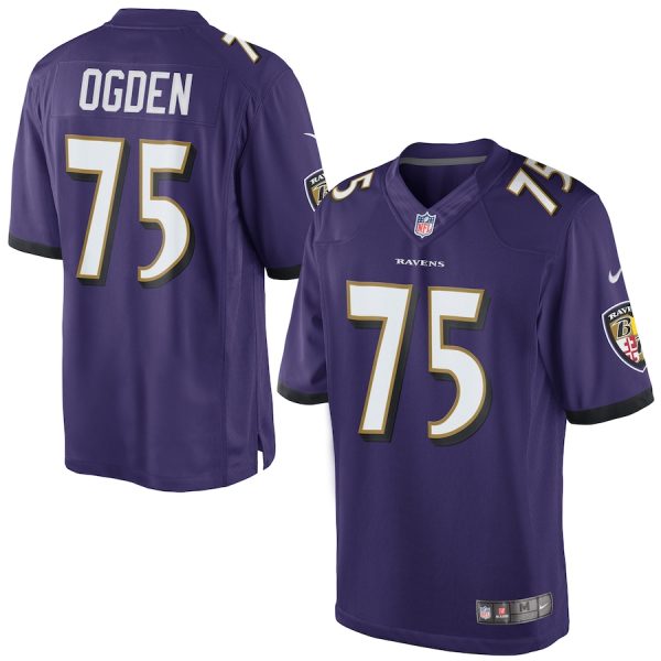 Men's Nike Jonathan Ogden Purple Baltimore Ravens Retired Player Limited Jersey - GNE DROP193