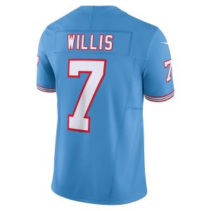 Men's Tennessee Titans Malik Willis Nike Light Blue Vapor F.U.S.E. Limited Jersey - GNE DROP194