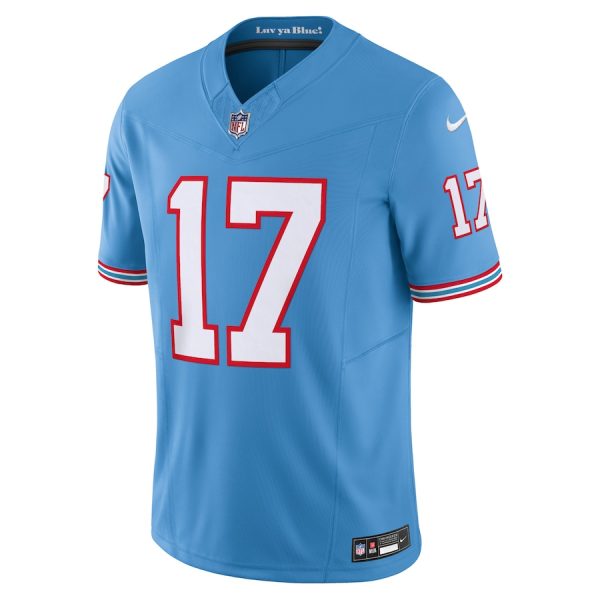 Men's Tennessee Titans Ryan Tannehill Nike Light Blue Vapor F.U.S.E. Limited Jersey - GNE DROP201