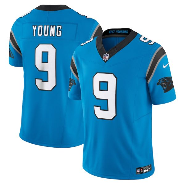 Men's Carolina Panthers Bryce Young Nike Blue Vapor F.U.S.E. Limited Jersey - GNE DROP219