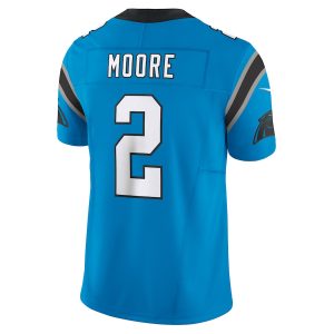 Men's Carolina Panthers D.J. Moore Nike Blue Vapor F.U.S.E. Limited Jersey - GNE DROP220