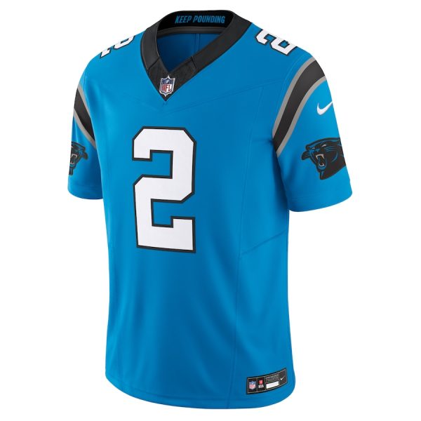 Men's Carolina Panthers D.J. Moore Nike Blue Vapor F.U.S.E. Limited Jersey - GNE DROP220