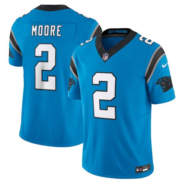 Men's Carolina Panthers D.J. Moore Nike Blue Vapor F.U.S.E. Limited Jersey - GNE DROP220